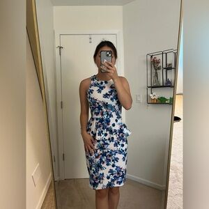 Open Back Floral Dress